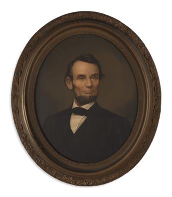 (PRINTS--SECOND TERM.) Middleton, Elijah C.; lithographer Two states of a popular portrait of Lincoln.